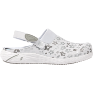 DANY sandál, stříbrný - květy