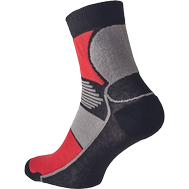 KNOXFIELD BASIC ponožky černá/červená