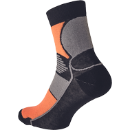 KNOXFIELD BASIC ponožky černá/oranžová