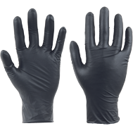 SPOONBILL BLACK jednorázové rukavice nitrilové nepudrované