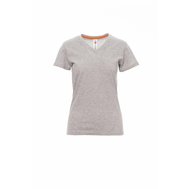 V- NECK LADY MELANGE triko s krátkým rukávem a výstřihem do V V- NECK LADY MELANGE triko s krátkým rukávem a výstřihem do V